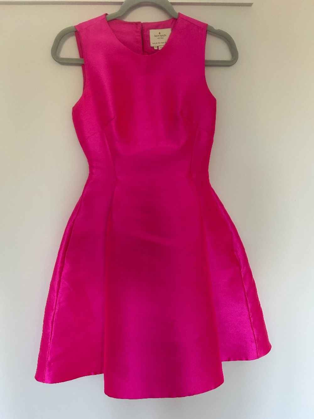 Kate Spade bright pink mini dress with bow